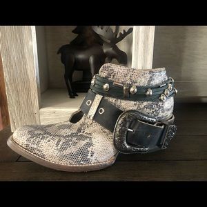 Freebird Leather Snake Skin Boots
